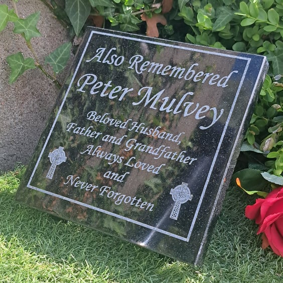  Memorial Grave Marker Slanted Grave Plaque Plaque Remembrance Memorial marker