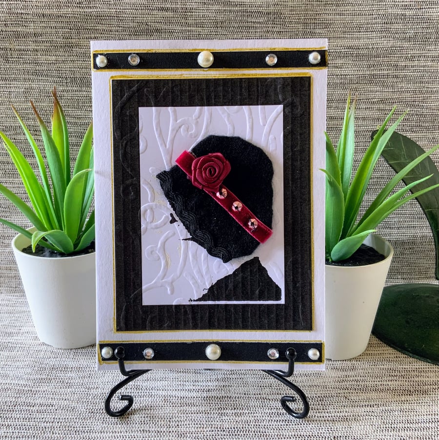 Little Cloche Hat Greeting Card 