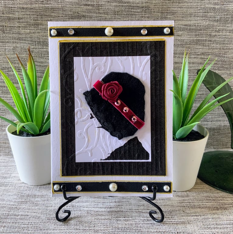 Little Cloche Hat Greeting Card 