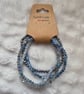 4 Stretch faceted glass bead bracelets