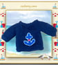 Navy Blue Anchor Jumper - Image 1