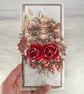 Handmade 3D Christmas Card.Christmas Baking & Red Roses. Luxury Festive Card(10) - Image 6