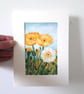 Californian Poppies Original coloured pen drawing.   - Image 7