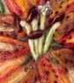 Hand Felted Lily Textile Artwork  - Image 3