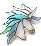 Unicorn Suncatcher Stained Glass Handmade 052 Pastel - Image 5
