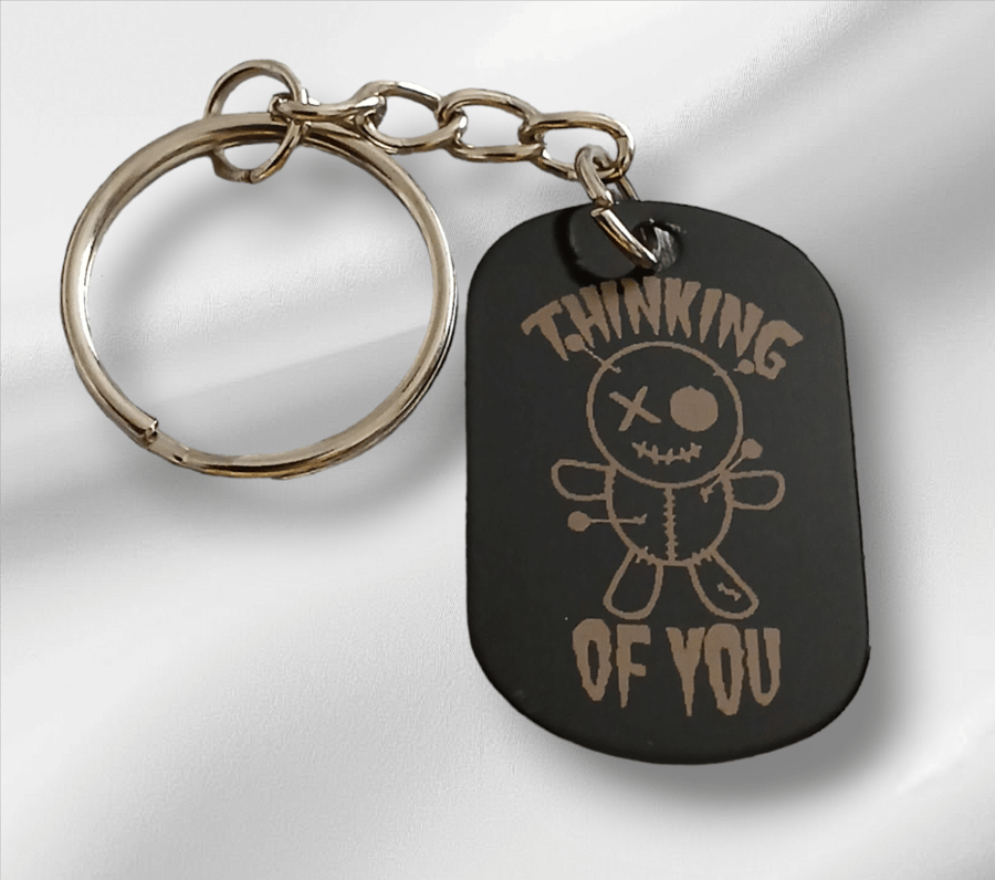 Thinking of you Aluminium keyring