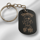 Thinking of you Aluminium keyring