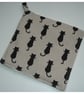 Black Cats Pot Holder Cat Potholder Kitchen Grab Mat Pad - Image 1