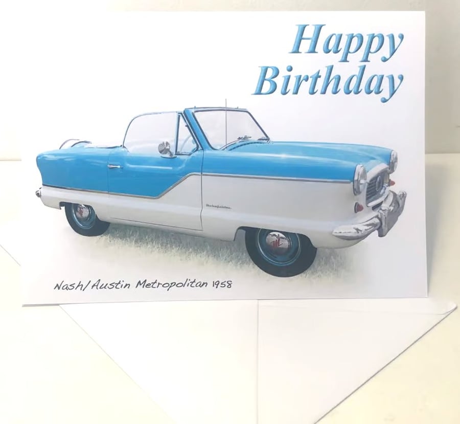 Nash Austin Metropolitan 1958 - Birthday, Anniversary, Retirement or Plain Card