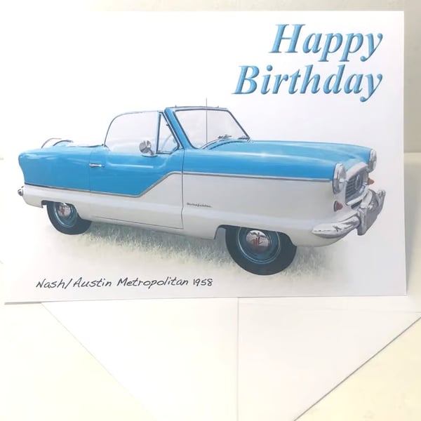 Nash Austin Metropolitan 1958 - Birthday, Anniversary, Retirement or Plain Card