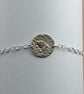 Mole Engraved Sterling Silver Coin Bracelet - Image 9