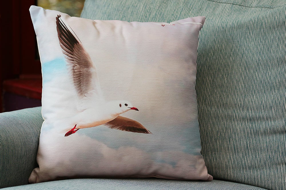 SEAGULL - CUSHION COVERS INSPIRED BY NATURE FROM LISA COCKRELL PHOTOGRAPHY