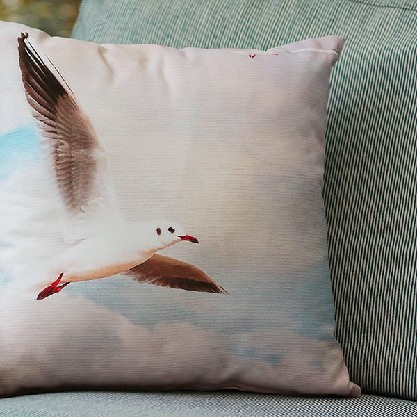 SEAGULL - CUSHION COVERS INSPIRED BY NATURE FROM LISA COCKRELL PHOTOGRAPHY