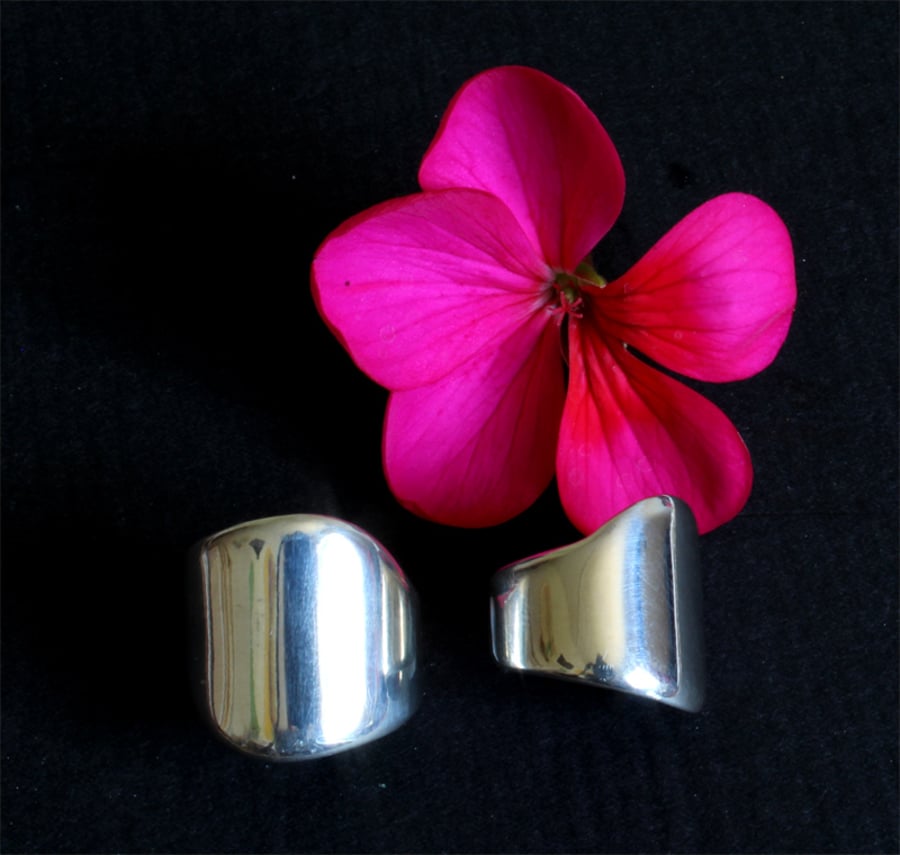 Silver  Ring - Signet Ring - Woman or Man's Ring - Handmade to order, all sizes