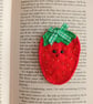 Strawberry themed bookmark