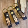 Otter - Handmade Etched Copper & Leather Beltloop Keyring