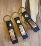 Otter - Handmade Etched Copper & Leather Beltloop Keyring - Image 1