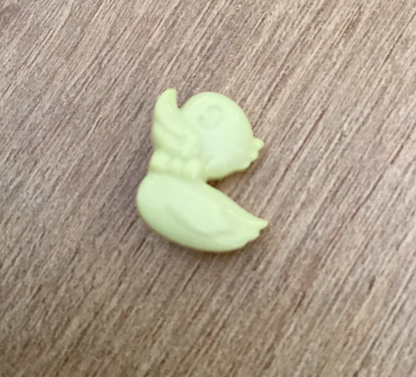 Yellow baby duck buttons for knitting and crochet 17mm