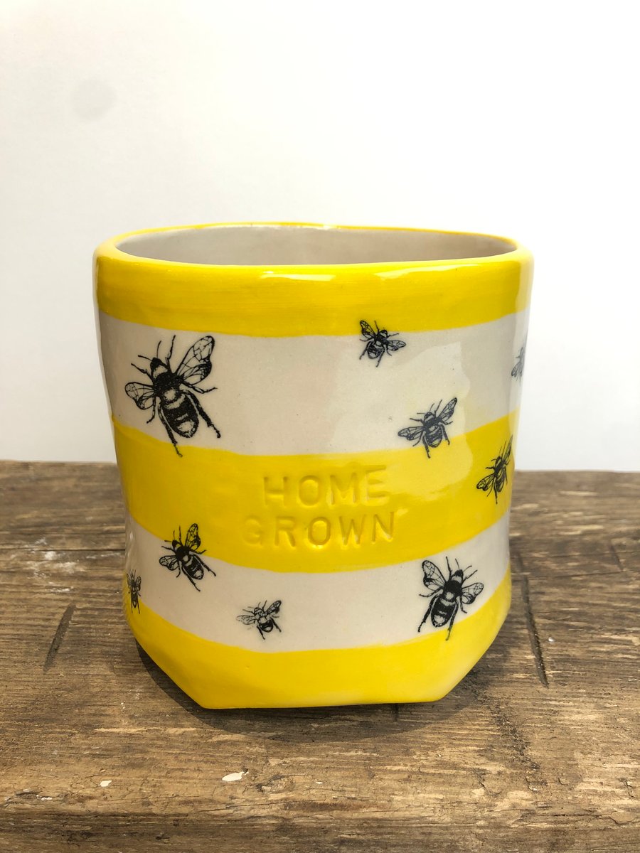 Sunny Bee 'HOME GROWN' Planter
