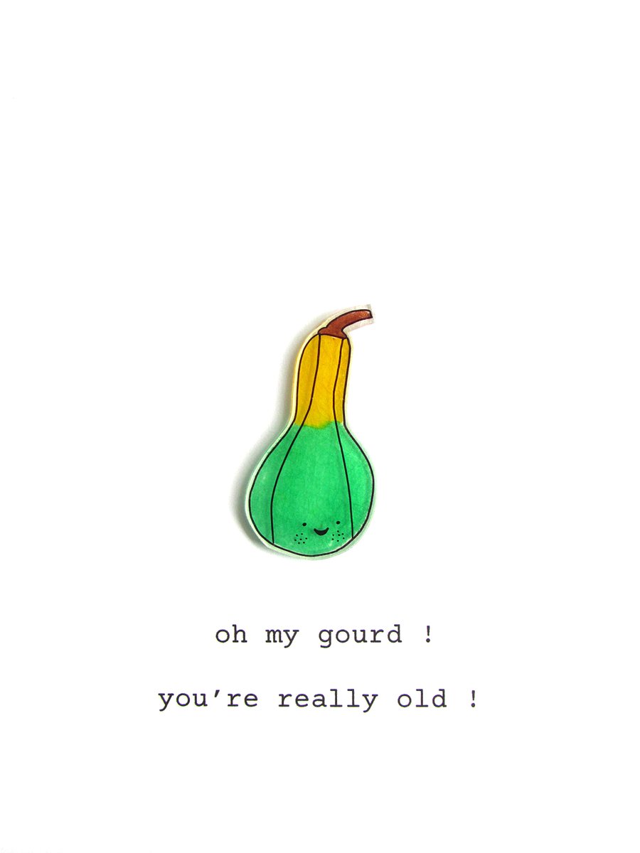 birthday card - gourd