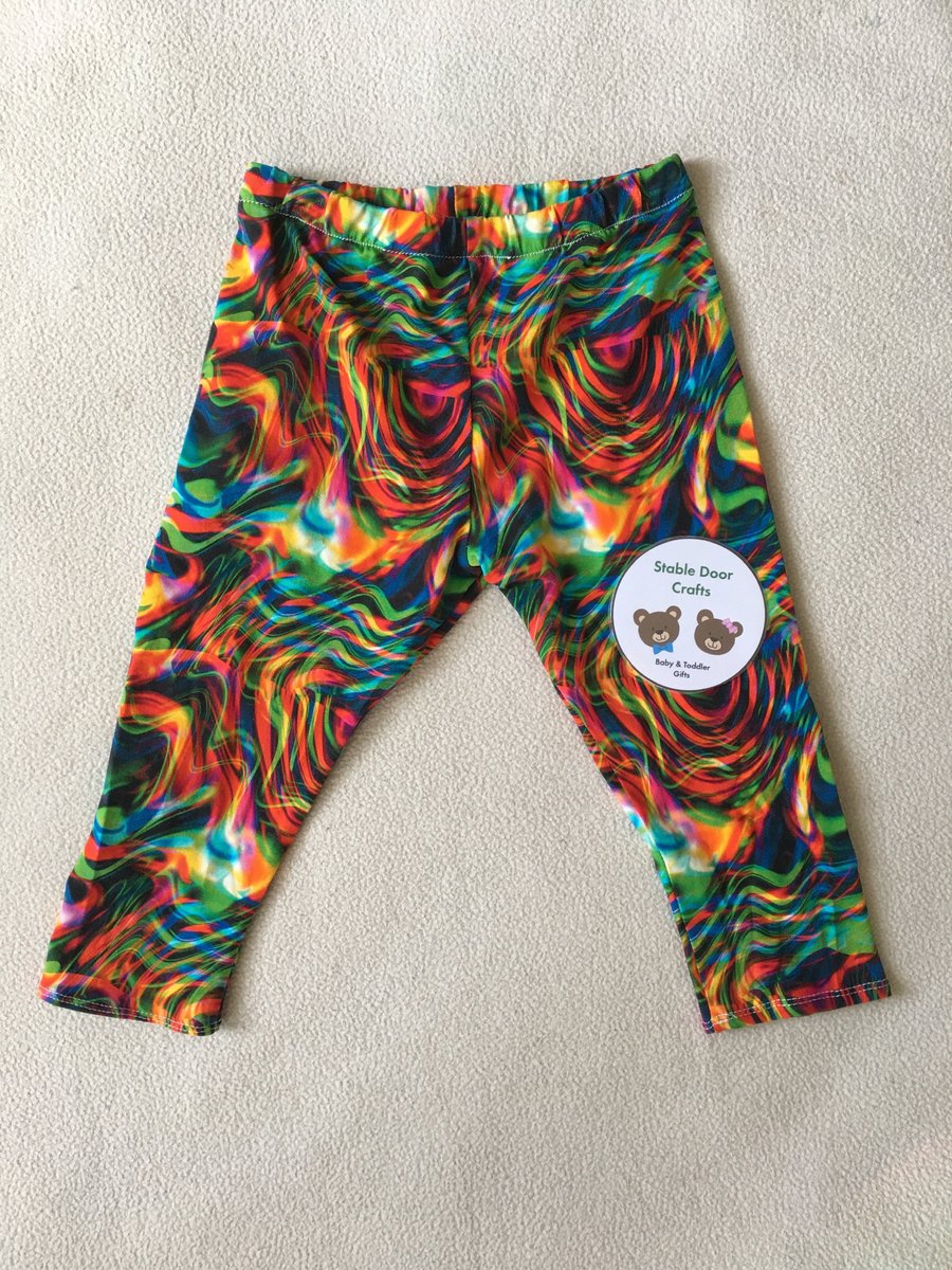 Age 1 year, leggings - vibrant