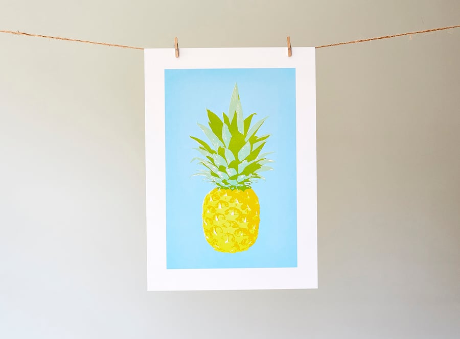 Totes Trops Pineapple Giclée print 
