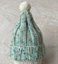 Hand knitted child size bobble hat