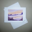 original art hand painted greetings card ( ref FA3 K3 )