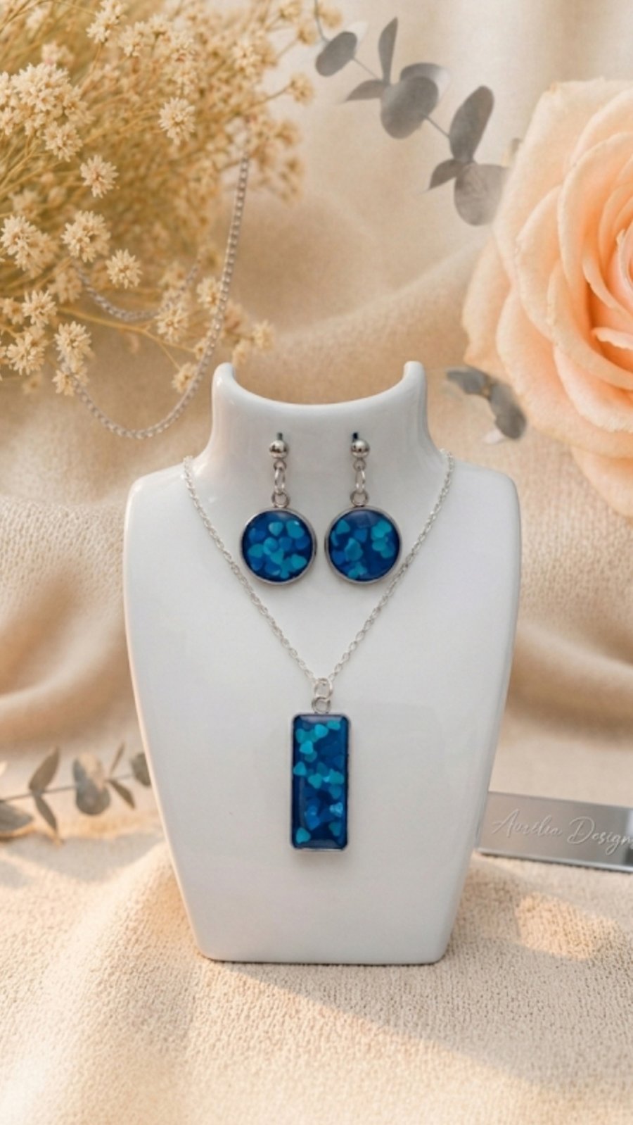 Handmade Ocean Blue Jewellery Set