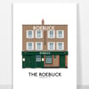 ROEBUCK PUB, Richmond Hill, A4 Print