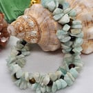 Amazonite Gemstone & Tiger Eye Bracelet with Magnetic Clasp