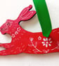 Scarlet hare  with white patterns - Image 1