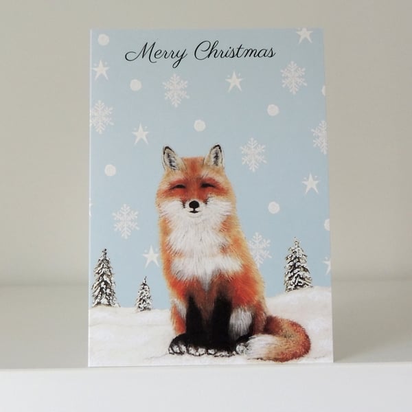Winter Fox Christmas Card