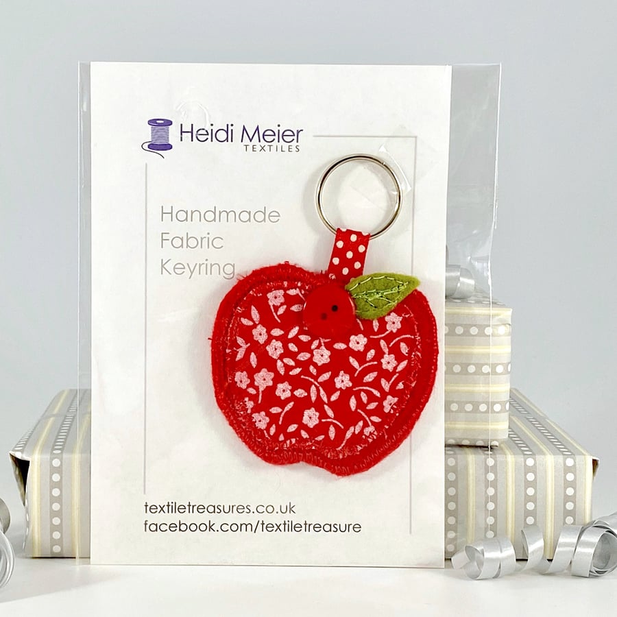 Teacher gift teacher thank you Apple felt keyring