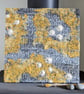 Summer Seconds Coastal Dreams Textile Art Sunburst Rain FRAMED - Image 4