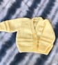 Lemon baby cardigan 0-3 minths - Image 2