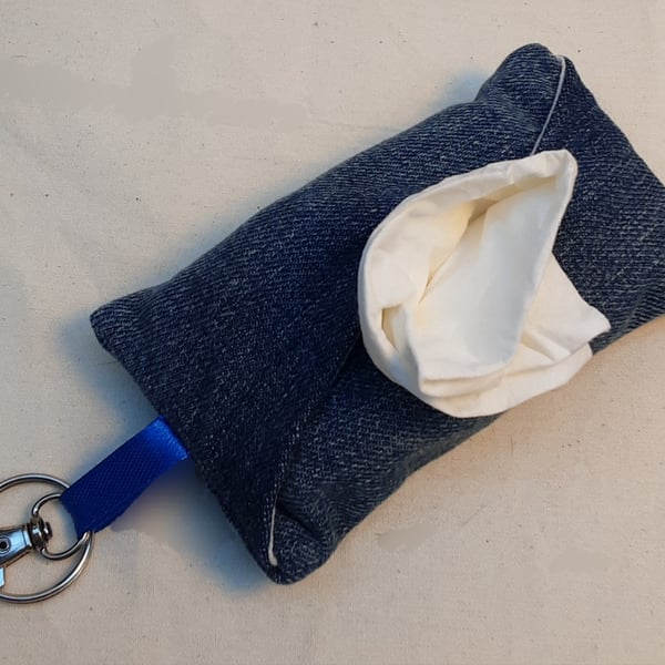Paper hanky and pouch dispenser
