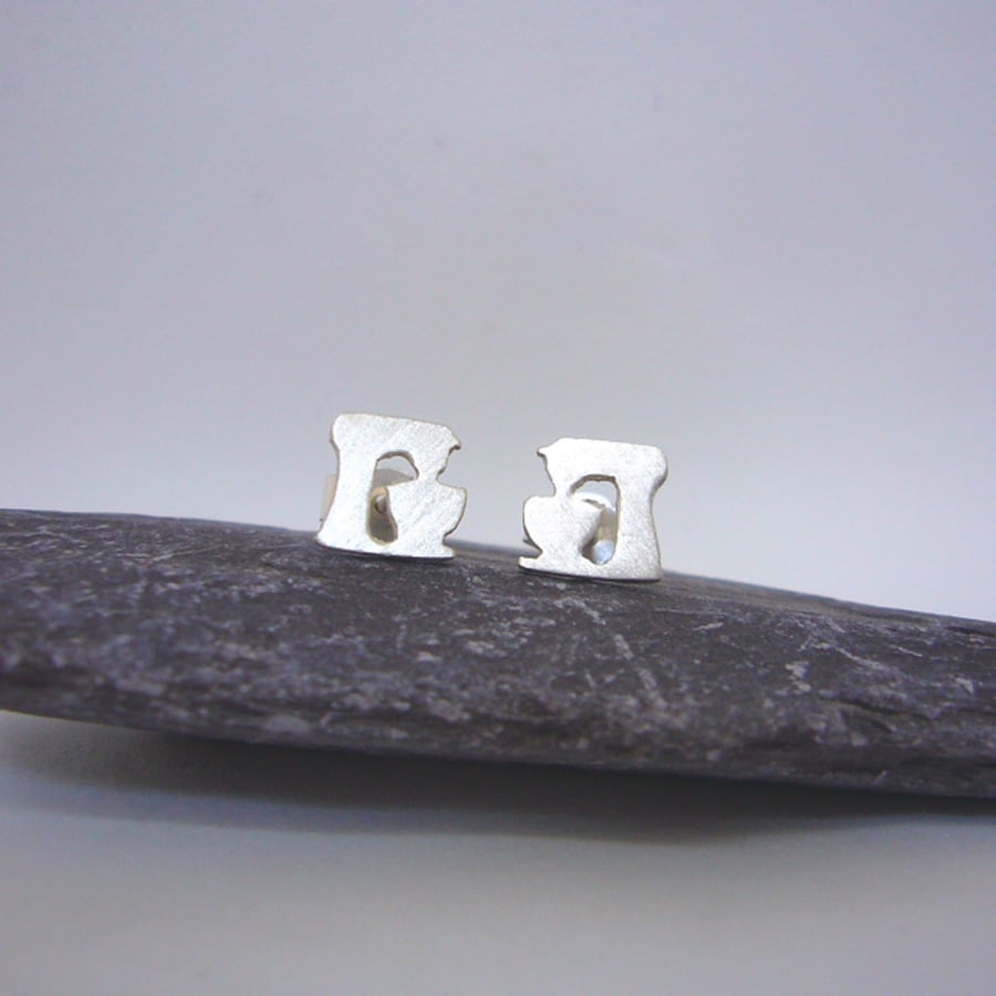 Silver food mixer earrings, hobbies, cooking gifts