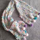 Hand knitted neck scarf
