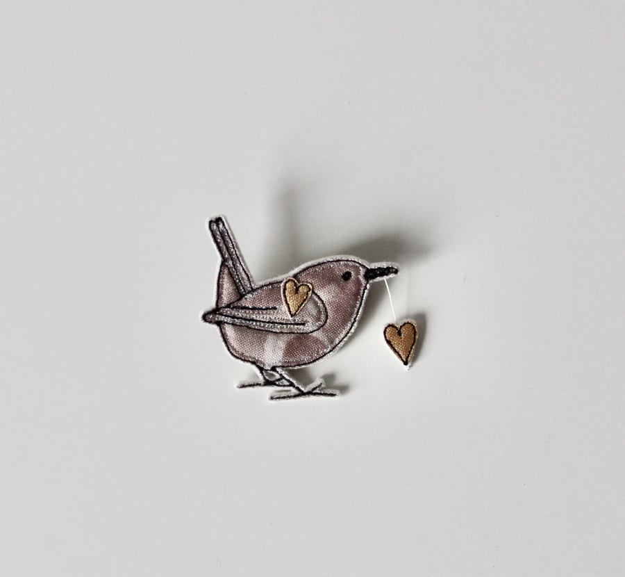 Special Order for Sue - 'Jenny Wren Brooch'