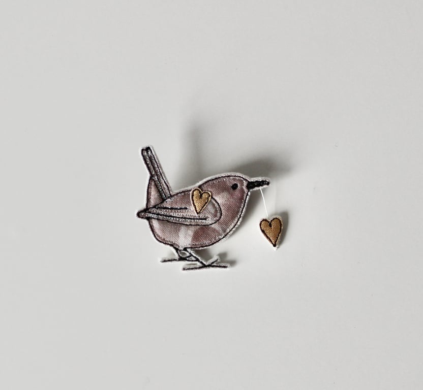 Special Order for Sue - 'Jenny Wren Brooch'
