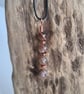 Handmade Natural Brown Banded Agate & Copper Pendant Necklace Gift Boxed - Image 10