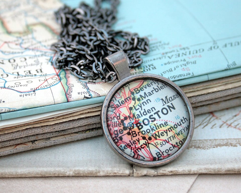 Personalised Map Necklace - Unique and Meaningful Custom Jewellery with Map