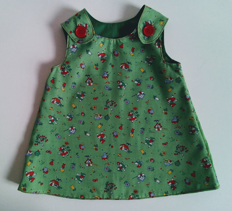 Summer dress, 3-6 months, green dress, A Line d... - Folksy