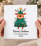 Deer Christmas Card Merry Christmas Daughter Son Granddaughter Grandson Niece - Image 2