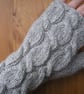 Fingerless Gloves Grey Alpaca - Image 3