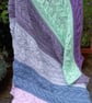 Hand knitted  blanket with cables  - Image 2