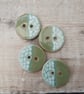 Buttons, handmade pottery buttons, set of 4 - Image 3