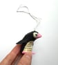 Individual Hanging Pink Puffin - cute birds nature inspired magical home