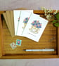 Set of 3 Violets Teacup MIni Notecards  - Image 7